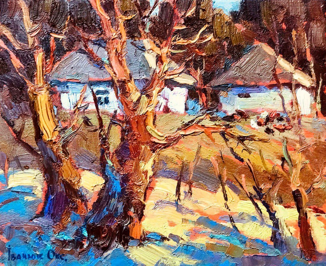 Oil painting Warm evening Kalenyuk Oksana: Title: Oil painting Warm evening Kalenyuk Oksana Description: NoKalen 1007 *** ABOUT THIS PAINTING *** * TITLE: "Warm evening" * ARTISTS: Kalenyuk Oksana * SIZE: 25x30 cm/'9.84x11.81 inches' 