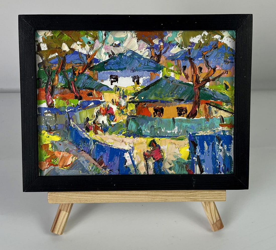 Oil painting Village Festival Oleksiy Ivanyuk: Title: Oil painting Village Festival Oleksiy Ivanyuk Description: NoAAA6166 *** ABOUT THIS PAINTING *** * TITLE: "Village Festival" * ARTISTS: Oleksiy Ivanyuk * SIZE: 15x20 cm/5.90x7.87 inches' * MEDI