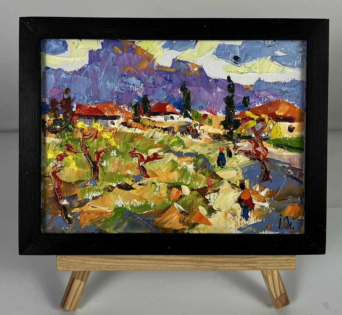 Oil painting A village by the river Oleksiy Ivanyuk: Title: Oil painting A village by the river Oleksiy Ivanyuk Description: NoAAA6183 *** ABOUT THIS PAINTING *** * TITLE: "A village by the river" * ARTISTS: Oleksiy Ivanyuk * SIZE: 15x20 cm/5.90x7.87 in