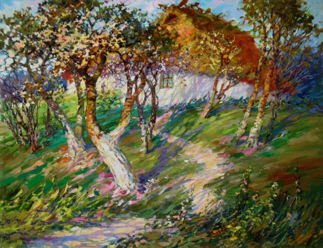 Oil painting Blooming garden Yuriy Suprunchuk (1 of 3)