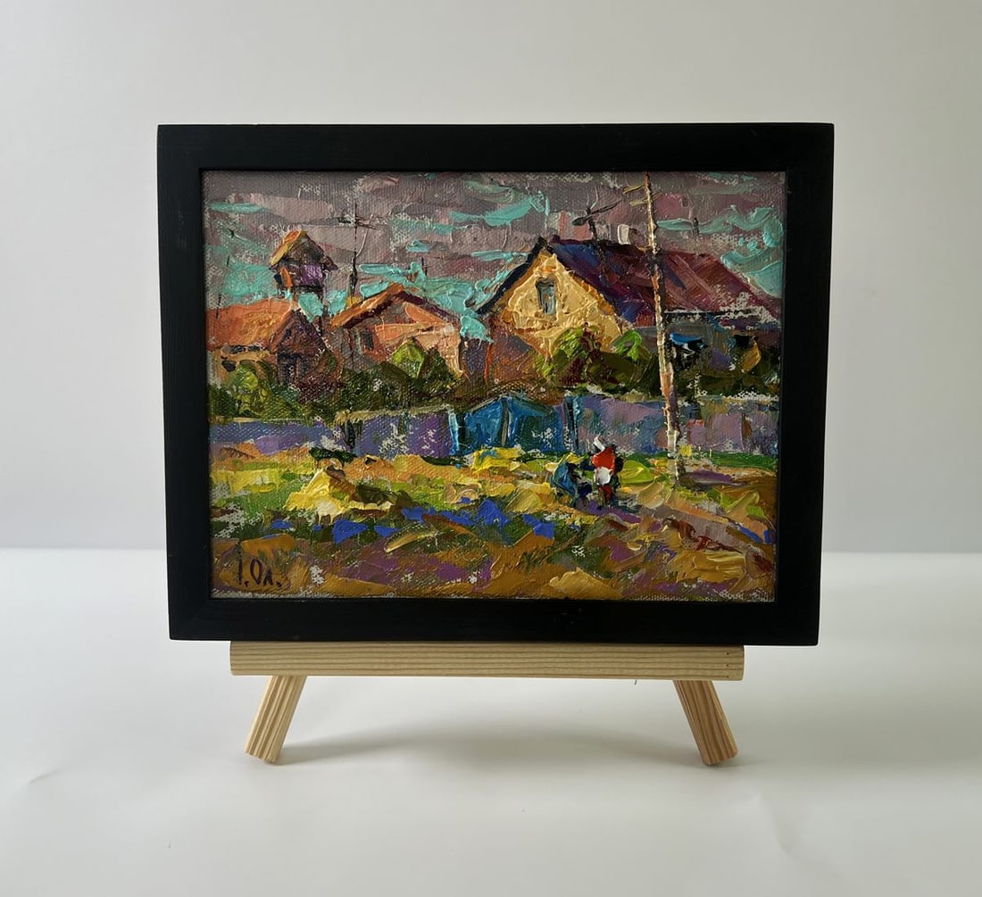 Oil painting On a village street Oleksiy Ivanyuk (1 of 8)