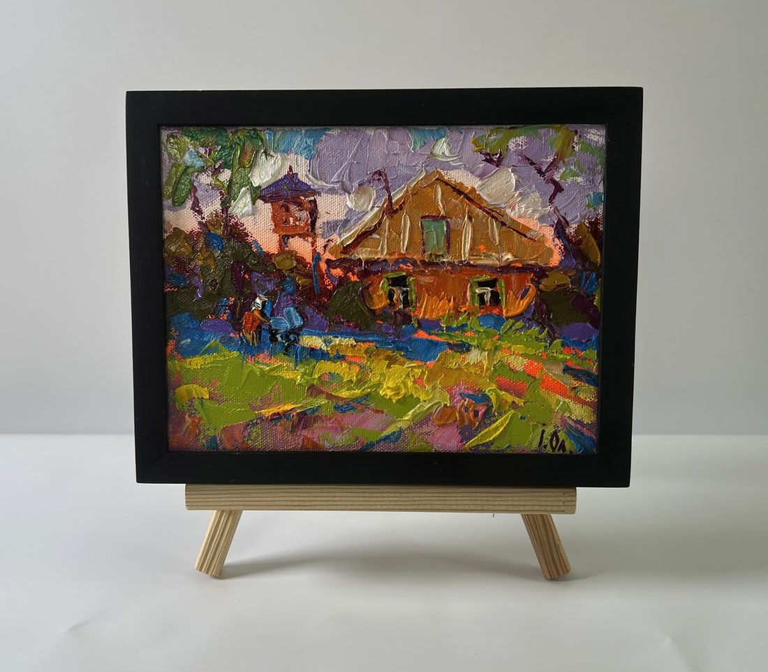 Oil painting Sunset behind the clouds Oleksiy Ivanyuk (1 of 8)