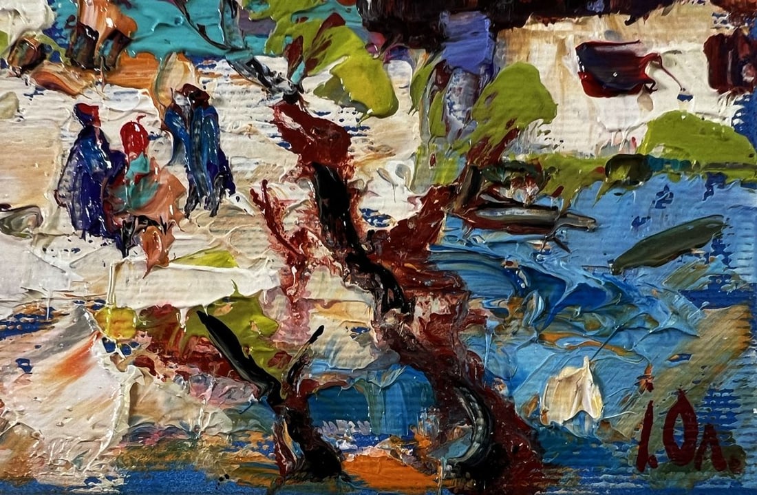 Oil painting Edge of the village Oleksiy Ivanyuk - 5