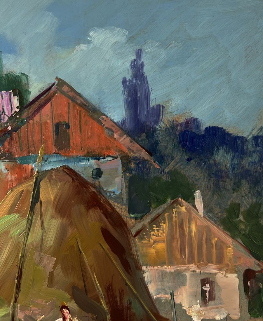 Oil painting A quiet village corner Yuriy Suprunchuk - 4