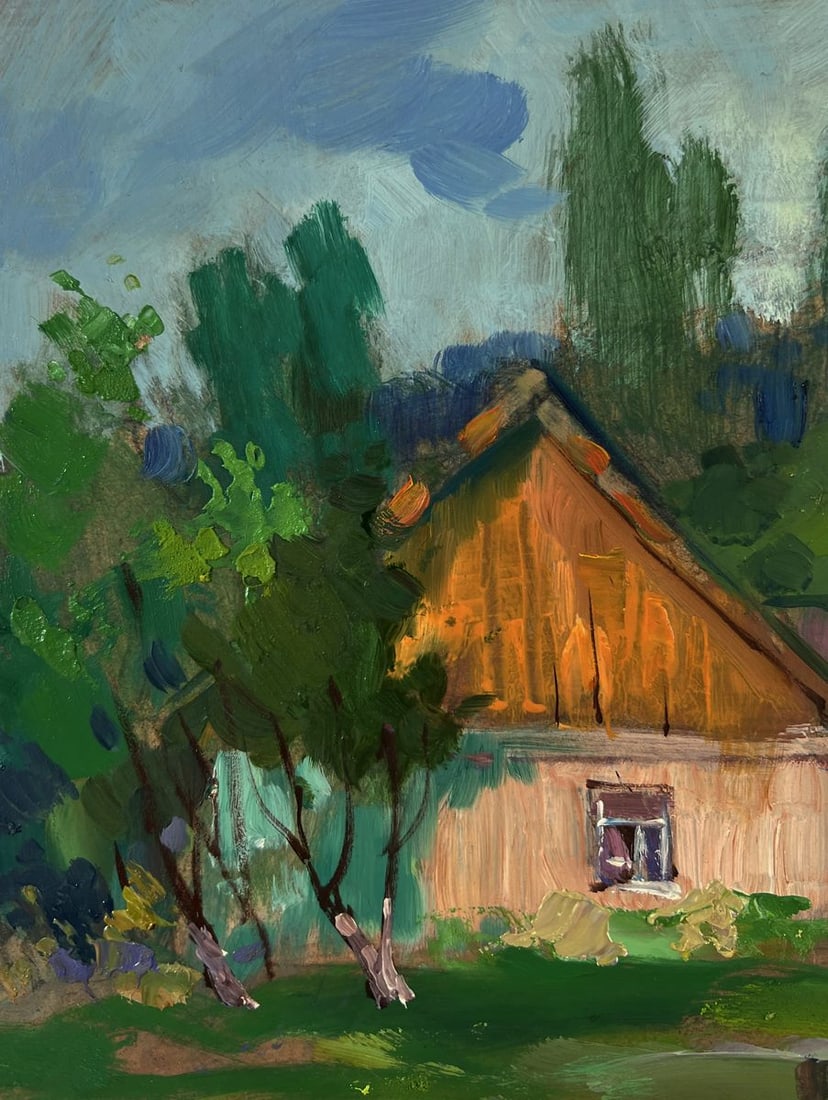 Oil painting A quiet village corner Yuriy Suprunchuk - 6