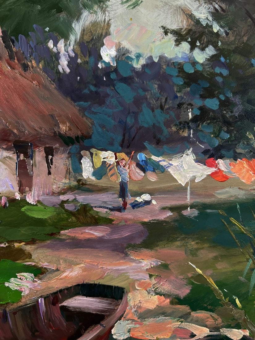 Oil painting Boat on the shore Yuriy Suprunchuk - 6