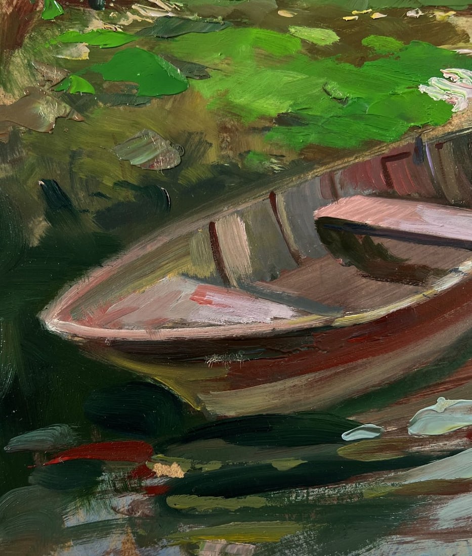 Oil painting Boat on the shore Yuriy Suprunchuk - 7