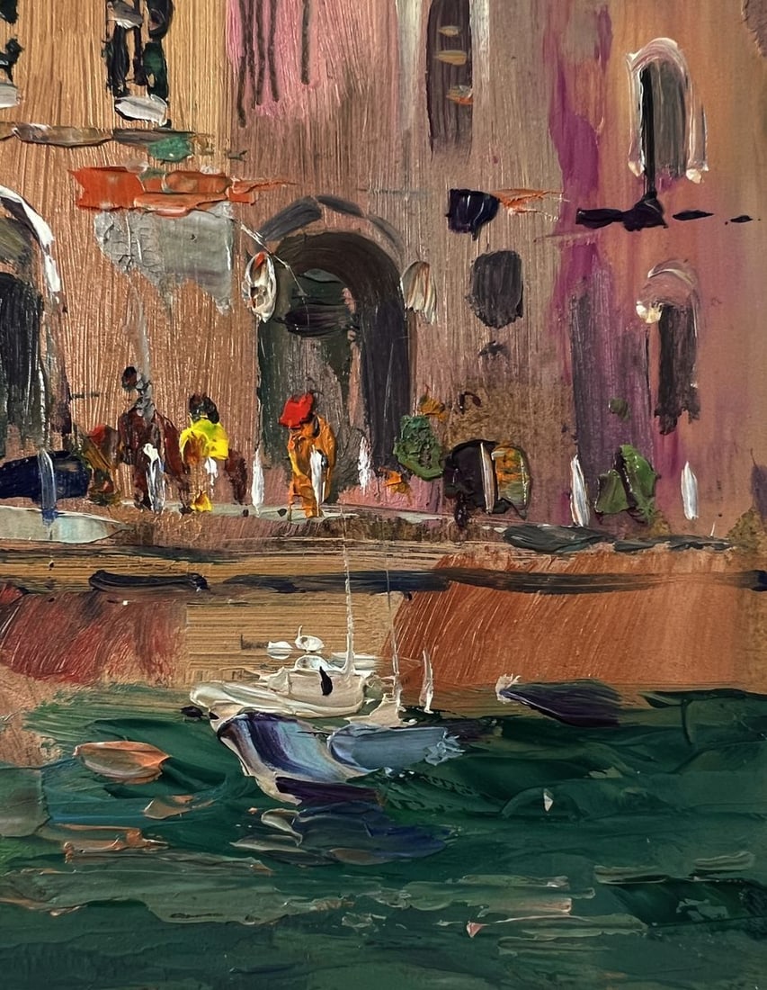 Oil painting Venetian ferry boat Yuriy Suprunchuk - 7