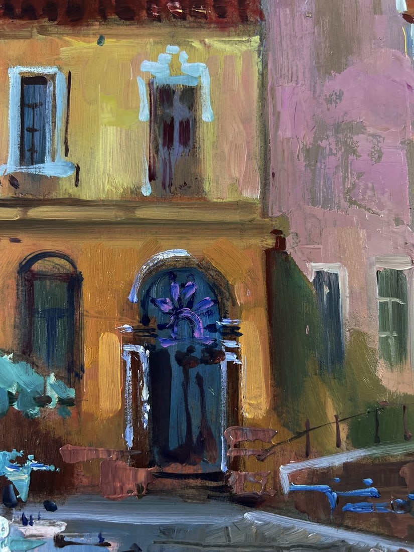 Oil painting City with boats Yuriy Suprunchuk - 6