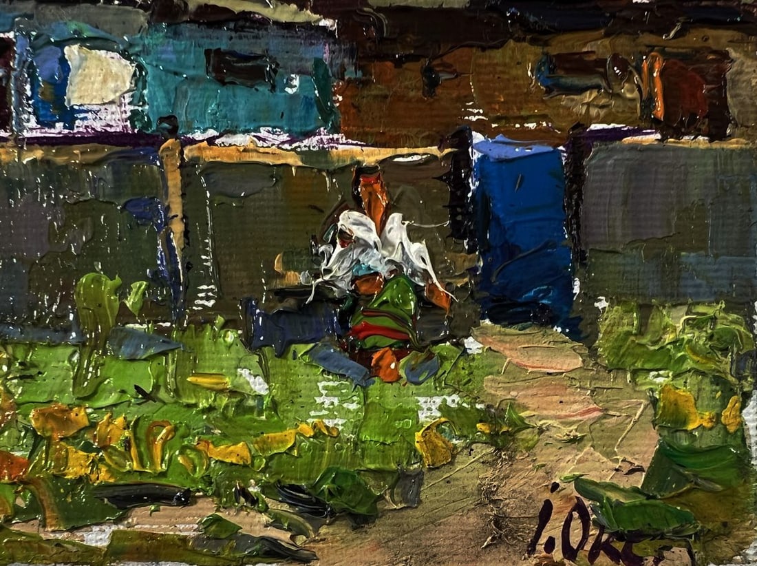 Oil painting Warm day in the village Oksana Ivanyuk - 5