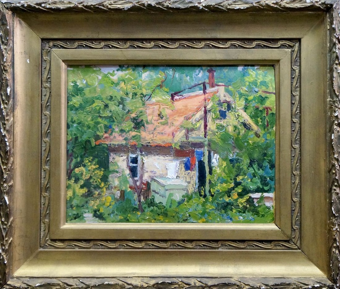 Oil painting Cottage in Zaporozhye Korostelev Vladimir Alexandrovich (1 of 9)