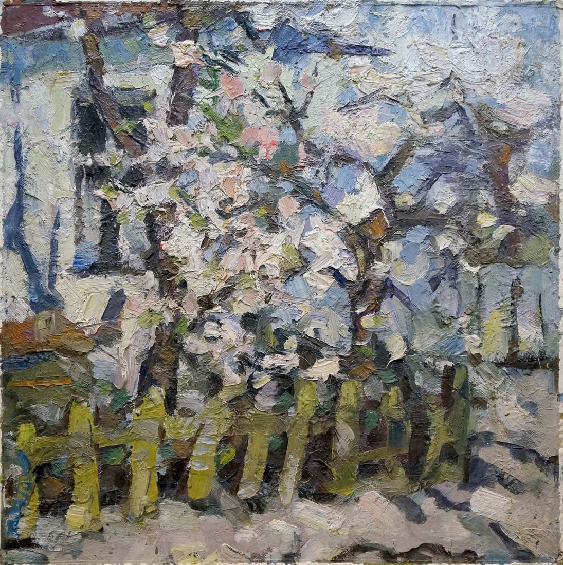 Oil painting Landscape from the yard Dupliy Sergey Alexandrovich: Title: Oil painting Landscape from the yard Dupliy Sergey Alexandrovich Description: NoVerns 294 *** ABOUT THIS PAINTING *** * TITLE: "Landscape from the yard" * ARTISTS: Dupliy Sergey Alexandrovich *