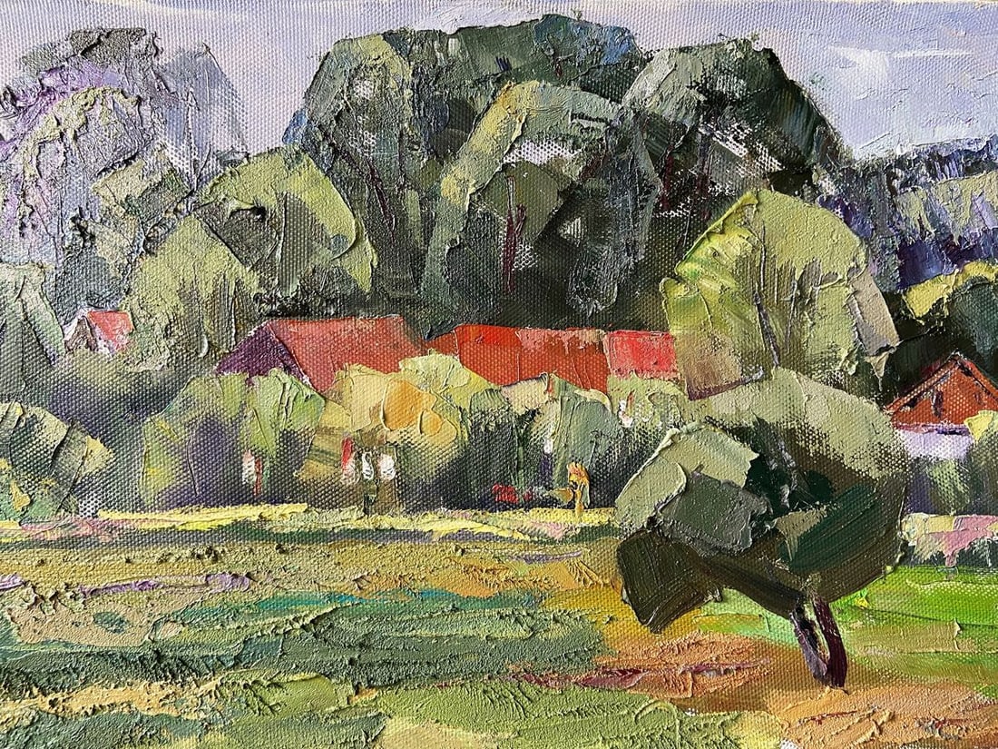 Oil painting Old manor Kapotenko Ivan Ivanovich: Title: Oil painting Old manor Kapotenko Ivan Ivanovich Description: NoGap 14 *** ABOUT THIS PAINTING *** * TITLE: "Old manor" * ARTISTS: Kapotenko Ivan Ivanovich * SIZE: 35x50 cm/'13.77x19.68 inches'