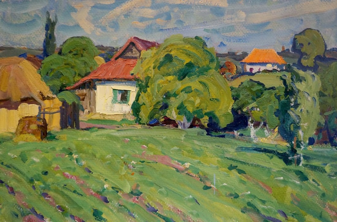 Oil painting Country life Fomin Anatoly Nikiforovich (1 of 8)