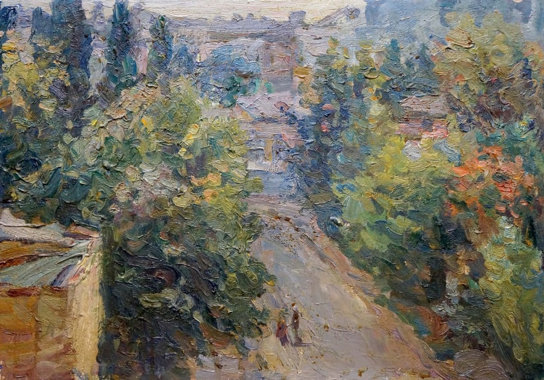 Oil painting Urban landscape Migulko Viktor Vasilievich (1 of 8)