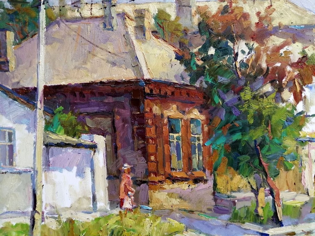 Oil painting Streets of old Mariupol Kalenyuk Oksana - 2