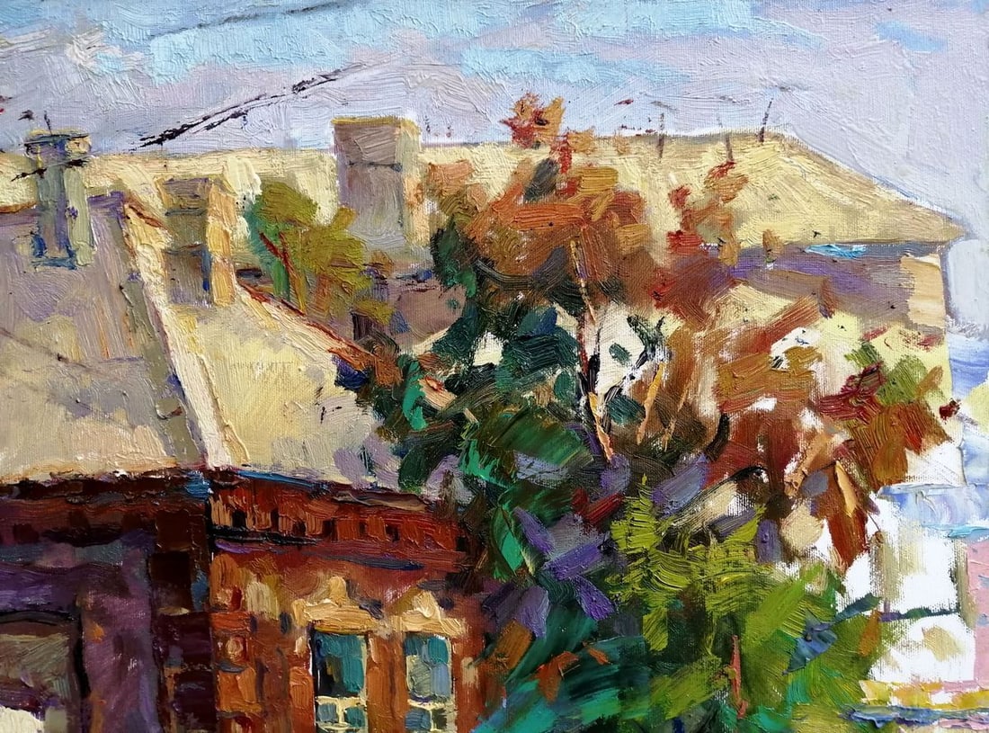 Oil painting Streets of old Mariupol Kalenyuk Oksana - 3
