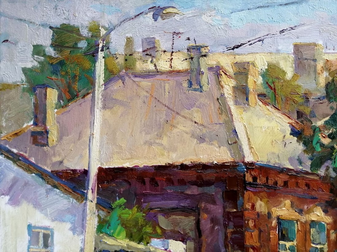 Oil painting Streets of old Mariupol Kalenyuk Oksana - 4