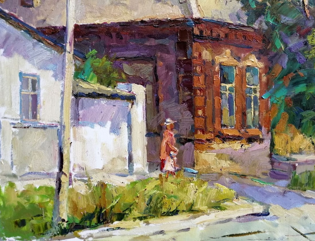 Oil painting Streets of old Mariupol Kalenyuk Oksana - 5