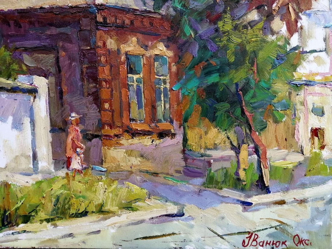 Oil painting Streets of old Mariupol Kalenyuk Oksana - 6