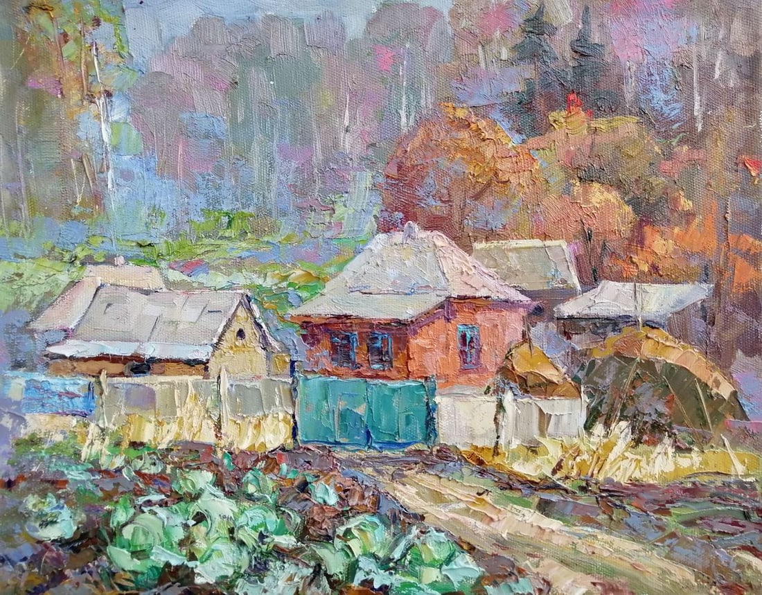 Oil painting Autumn vegetable garden Kalenyuk Oksana: Title: Oil painting Autumn vegetable garden Kalenyuk Oksana Description: NoKalen 207 *** ABOUT THIS PAINTING *** * TITLE: "Autumn vegetable garden" * ARTISTS: Kalenyuk Oksana * SIZE: 40x50 cm/'15.74x1