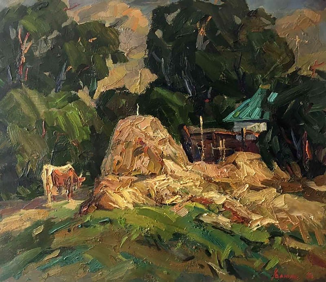 Oil painting The sun goes down Kalenyuk Alex: Title: Oil painting The sun goes down Kalenyuk Alex Description: NoKalen 248 *** ABOUT THIS PAINTING *** * TITLE: "The sun goes down" * ARTISTS: Kalenyuk Alex * SIZE: 80x70 cm/'31.49x27.55 inches' * M