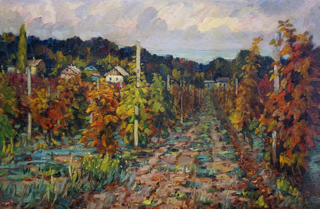 Oil painting Vineyards Kolomoitsev Petr Mikhailovich (1 of 8)