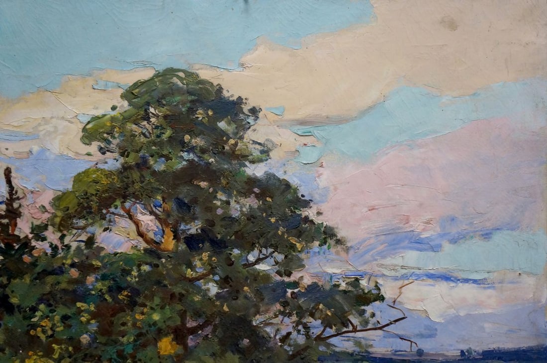 Oil painting Rural landscape Turovetsky Leonid Markovich - 4