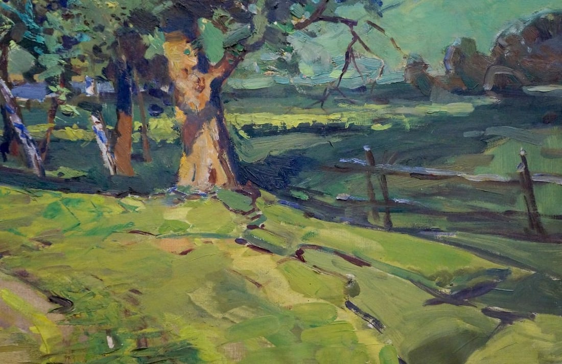 Oil painting Rural landscape Turovetsky Leonid Markovich - 5