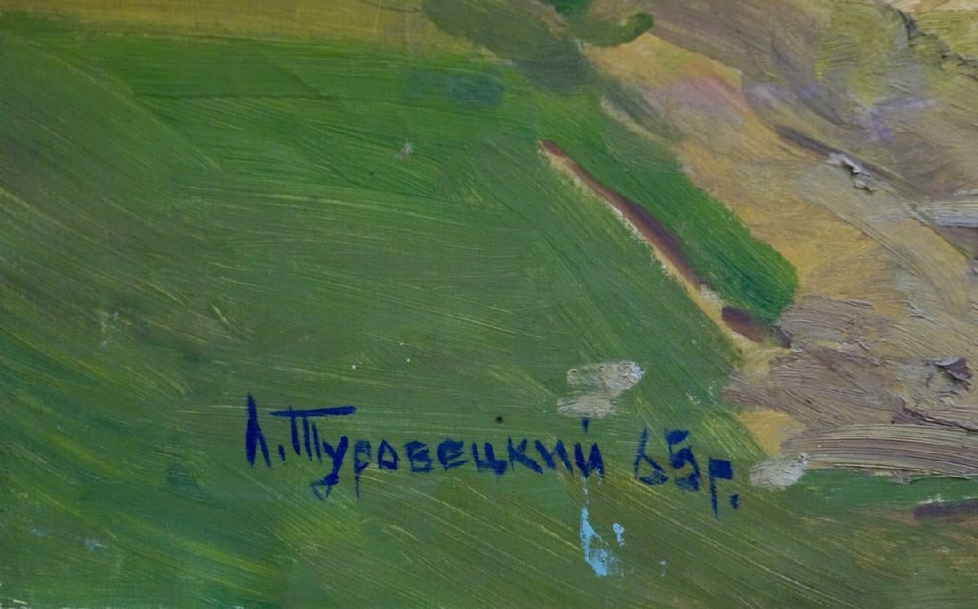 Oil painting Rural landscape Turovetsky Leonid Markovich - 6