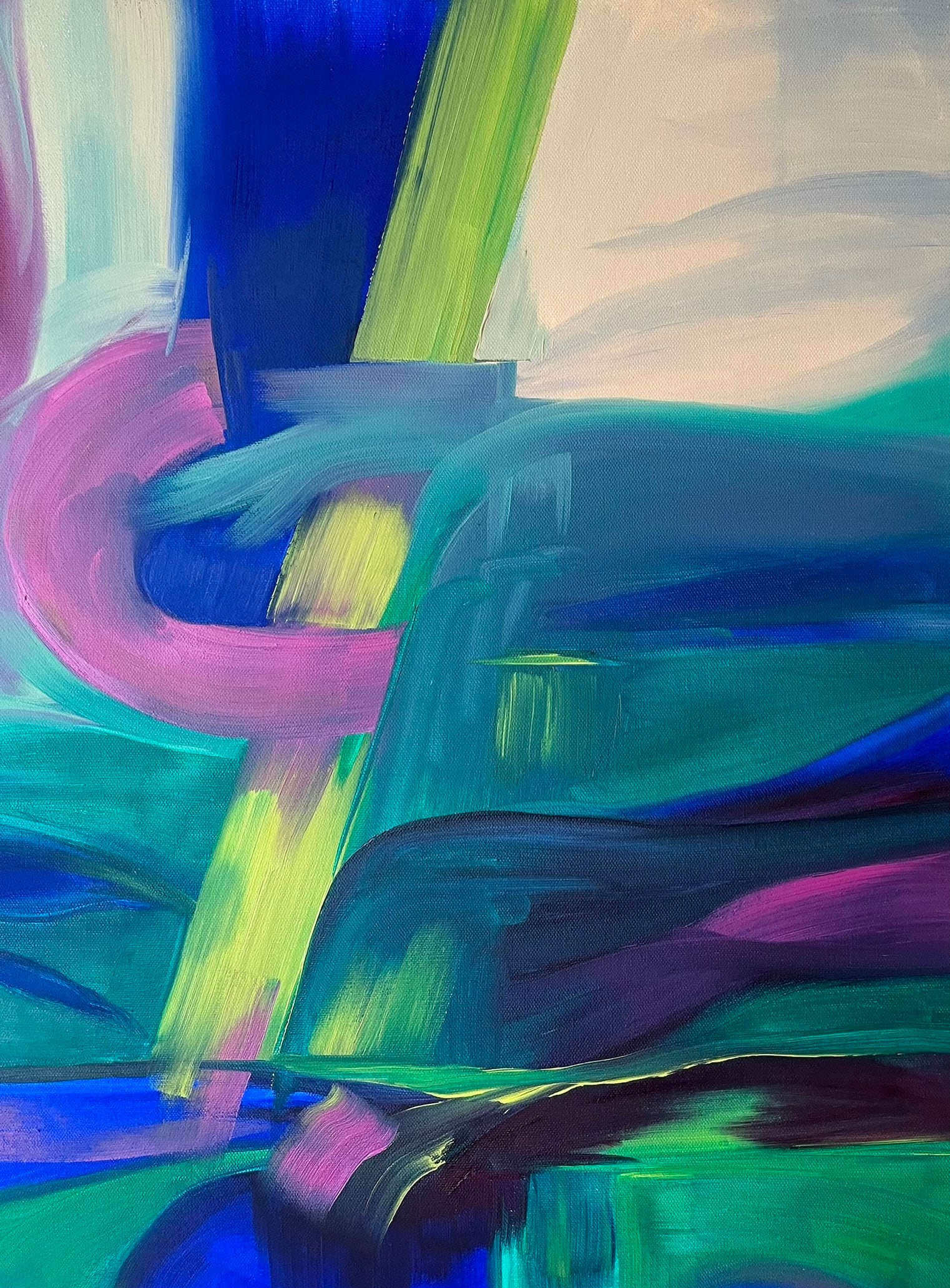 Grace Absi Abstract 1 Oil Painting on Canvas 2019 (1 of 4)