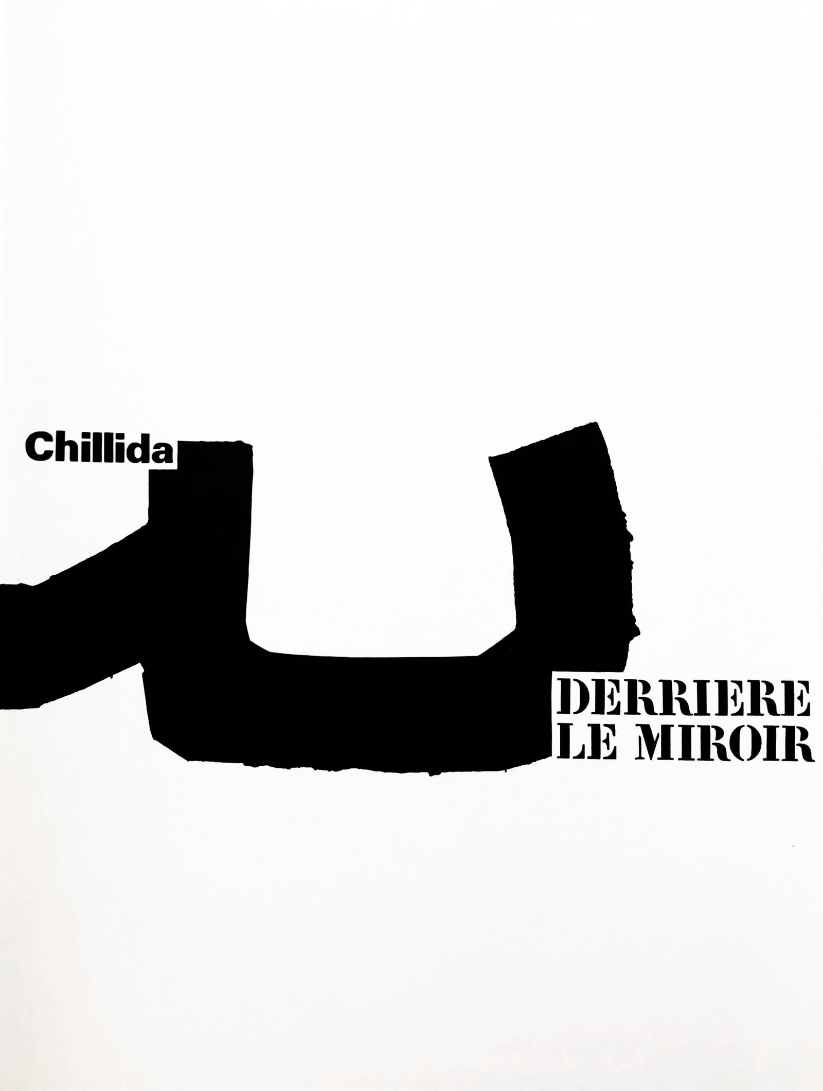 1973 Chillida Original Lithograph DM01204f Derriere Le Miroir: Title: 1973 Chillida Original Lithograph DM01204f Derriere Le Miroir Artist: Chillida Description: Artist: Eduardo Chillida Country: Spain Title: Untitled - DM01204f Medium: Original Lithograph 