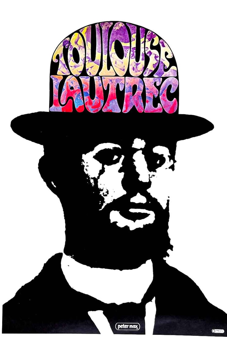 Peter Max Pop Art Poster 1 Lautrec portrait 1970: Title: Peter Max Pop Art Poster 1 Lautrec portrait 1970 Artist: Peter Max Description: Artist: Peter Max Country: Germany - USA Title: Lautrec Portrait Medium: Offset Paper Size: 16.5 x 11 inch 