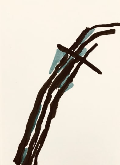 Tal-Coat Lithograph DM01153b Derriere le Miroir 1965: Title: Tal-Coat Lithograph DM01153b Derriere le Miroir 1965 Artist: Tal-coat Description: Artist: Pierre Tal-Coat Country: France Title: Untitled DM01153b Medium: Original Lithograph Marks: Not