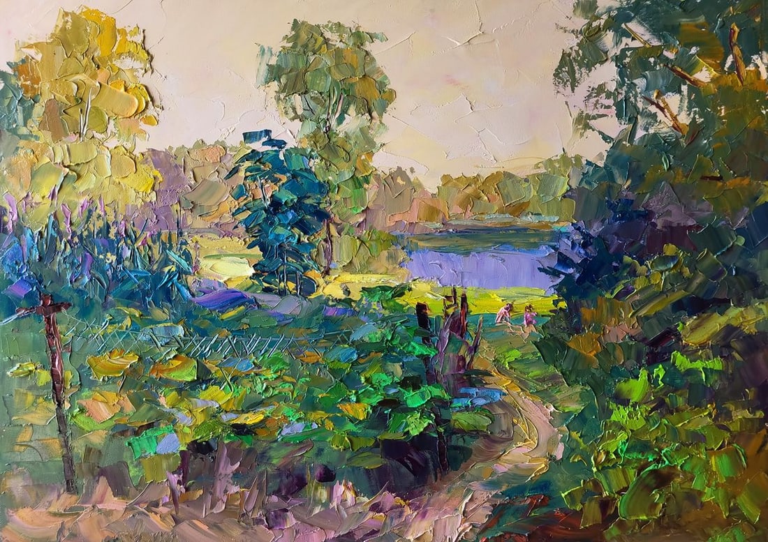 Oil painting The path to the river Boris Serdyuk: Title: Oil painting The path to the river Boris Serdyuk Description: NoSERB 1250 *** ABOUT THIS PAINTING *** * TITLE: "The path to the river" * ARTISTS: Boris Serdyuk * SIZE: 50x70