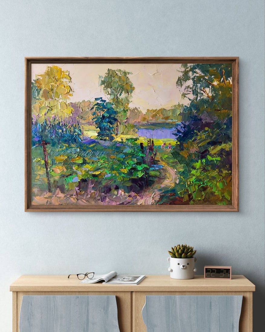 Oil painting The path to the river Boris Serdyuk - 3