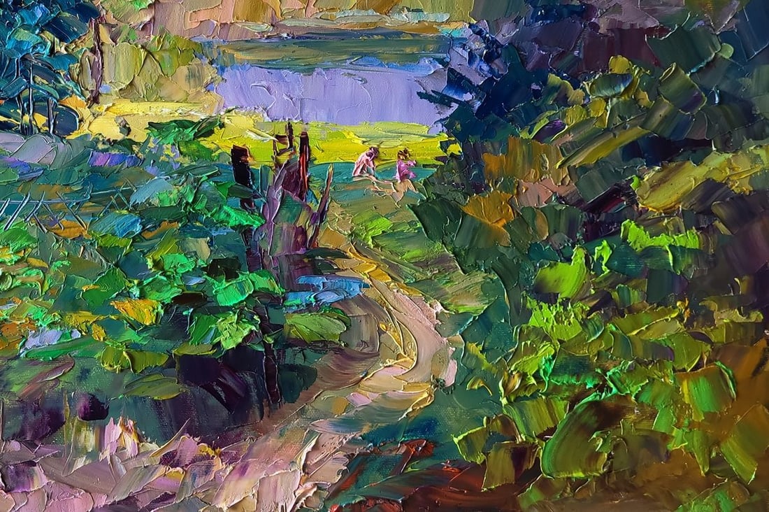 Oil painting The path to the river Boris Serdyuk - 4