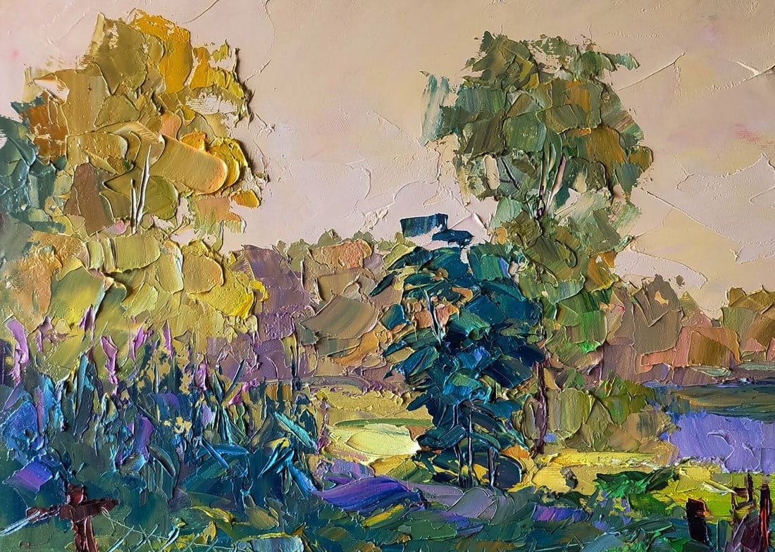 Oil painting The path to the river Boris Serdyuk - 6