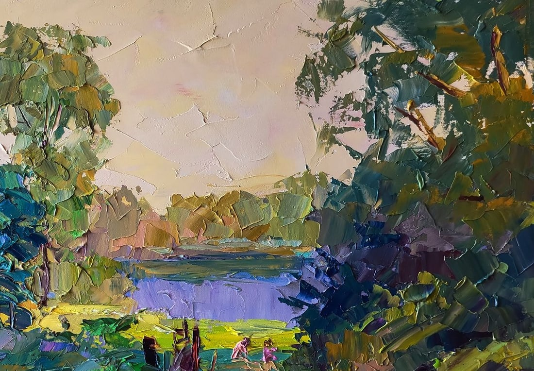 Oil painting The path to the river Boris Serdyuk - 7