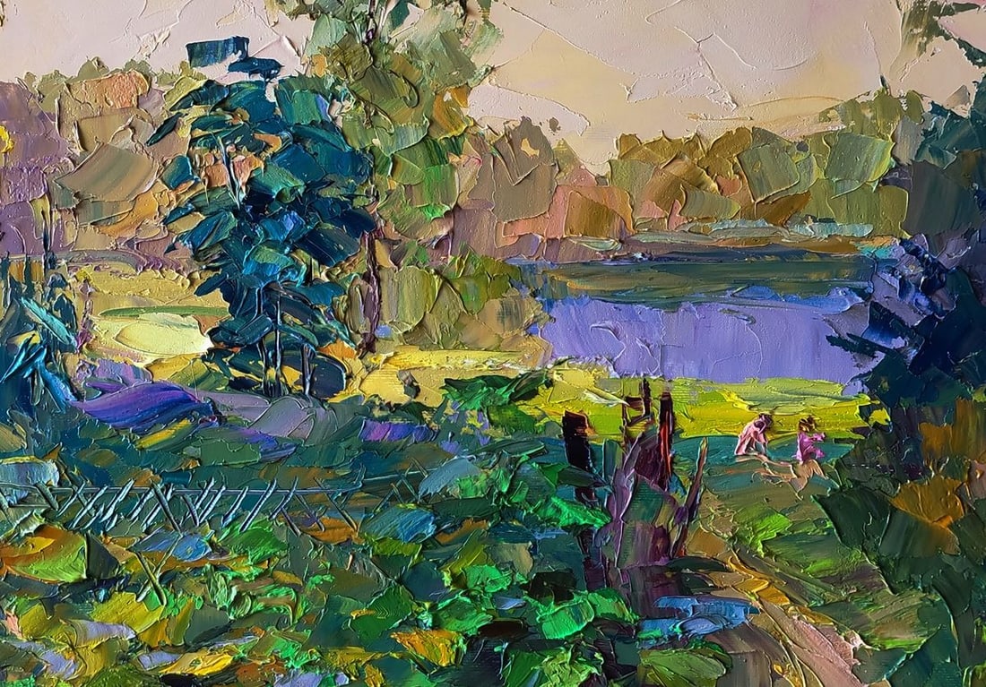 Oil painting The path to the river Boris Serdyuk - 8