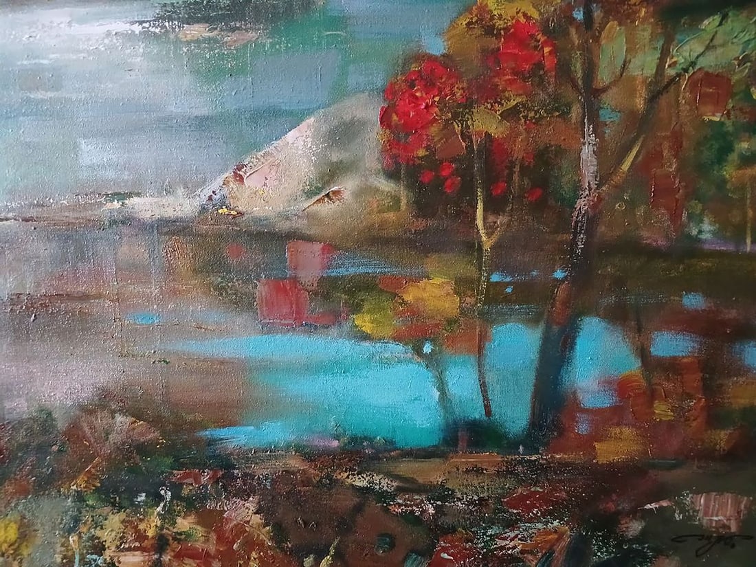 Oil painting Autumn twilight Anatoly Tarabanov - 7