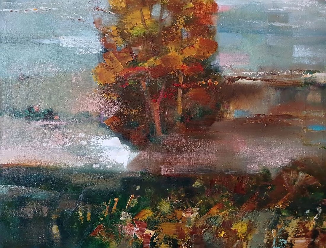 Oil painting Autumn twilight Anatoly Tarabanov - 9