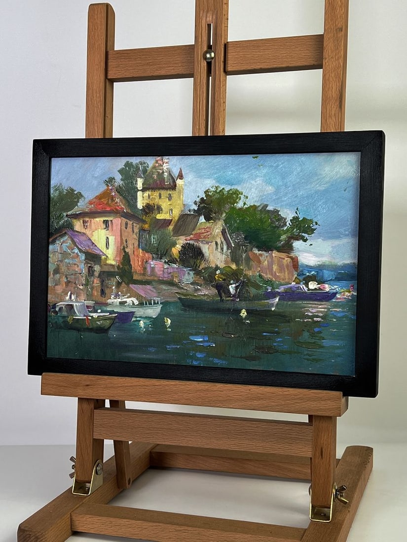 Oil painting Boats near the house Yuriy Suprunchuk - 2