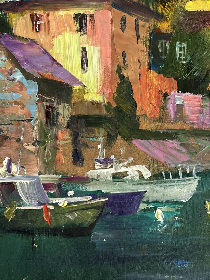 Oil painting Boats near the house Yuriy Suprunchuk - 9