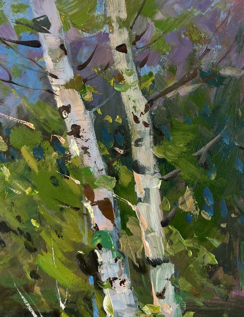 Oil painting Bridge over the river Yuriy Suprunchuk - 4