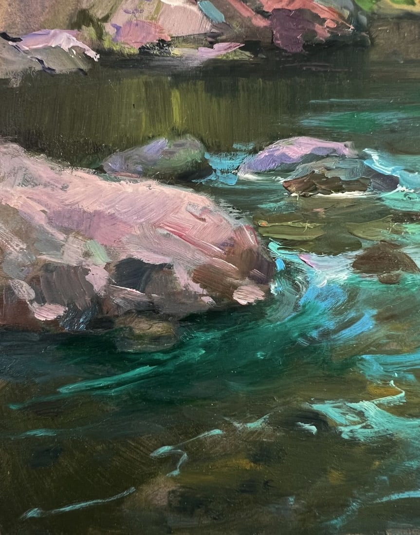 Oil painting Bridge over the river Yuriy Suprunchuk - 7