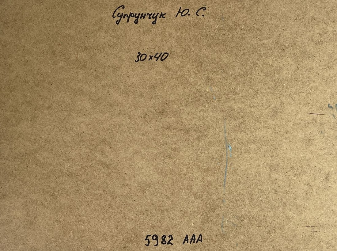 Oil painting River ships near the shore Yuriy Suprunchuk - 11