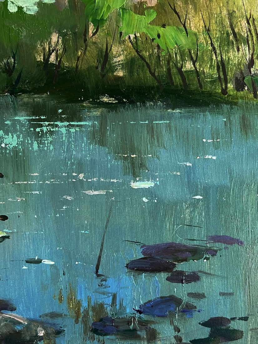 Oil painting River near the church Yuriy Suprunchuk - 10