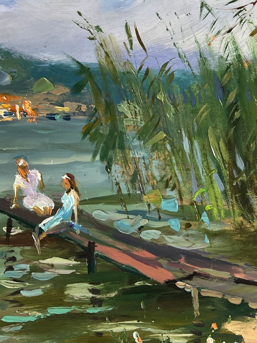 Oil painting Girls by the river Yuriy Suprunchuk - 10