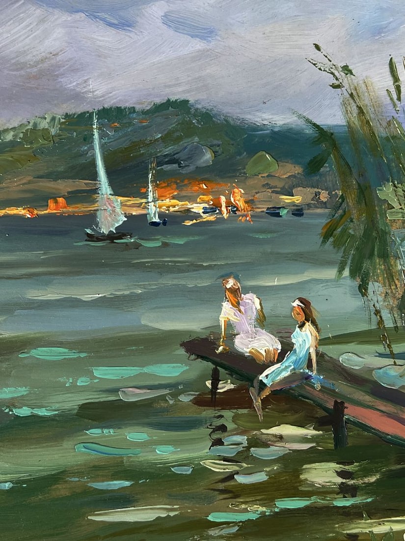 Oil painting Girls by the river Yuriy Suprunchuk - 8